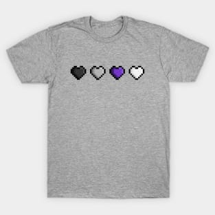 Asexual Pixel Hearts T-Shirt